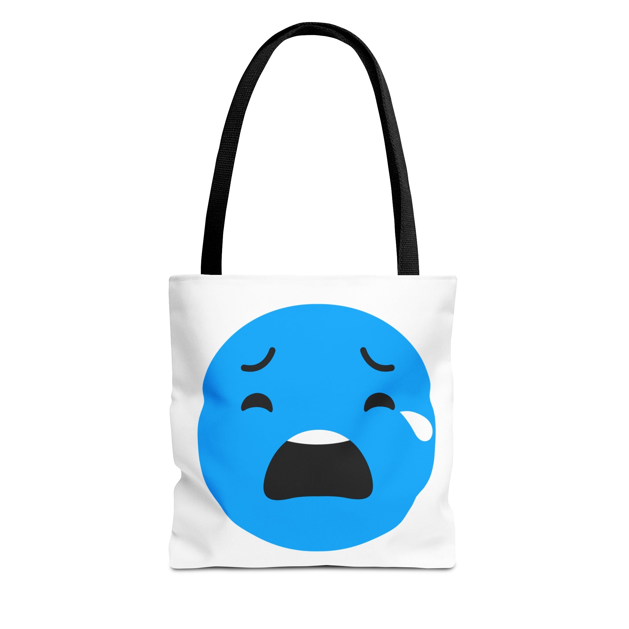 Emotional Expression Tote Bag - Cute Sad Face Design
